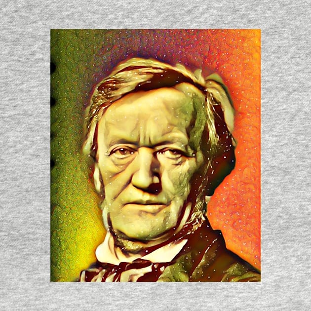 Richard Wagner Snow Portrait | Richard Wagner Artwork 15 by JustLit